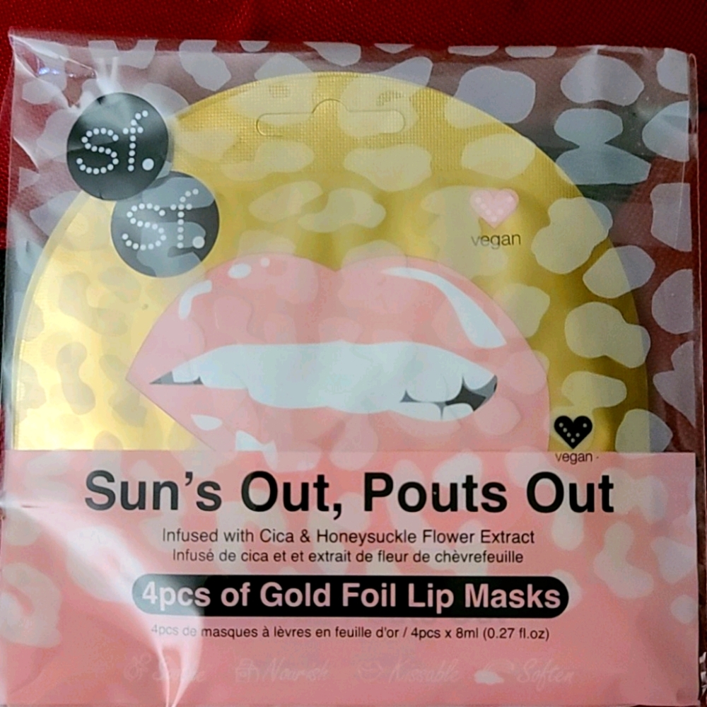 Sf gold foil lip mask